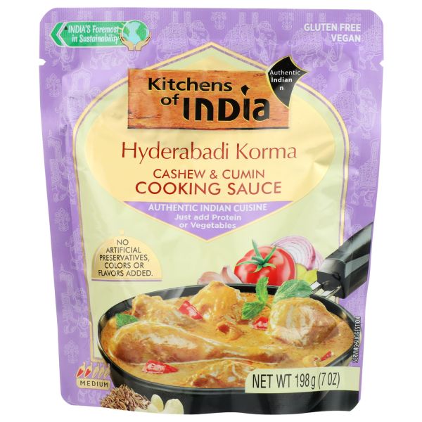 KITCHENS OF INDIA: Sauce Hyderabadi  Korma, 7 oz