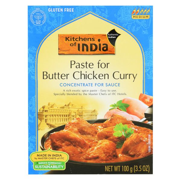 KITCHENS OF INDIA: Paste for Butter Chicken Curry, 3.5 oz