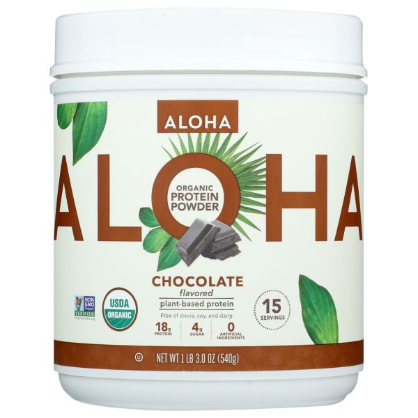 ALOHA: Protein Powder Chocolate, 19.6 oz