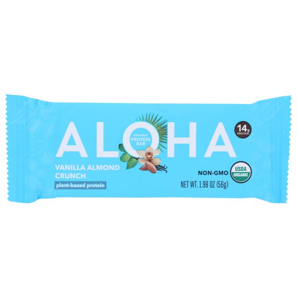 ALOHA: Vanilla Almond Crunch Protein Bar, 1.9 oz