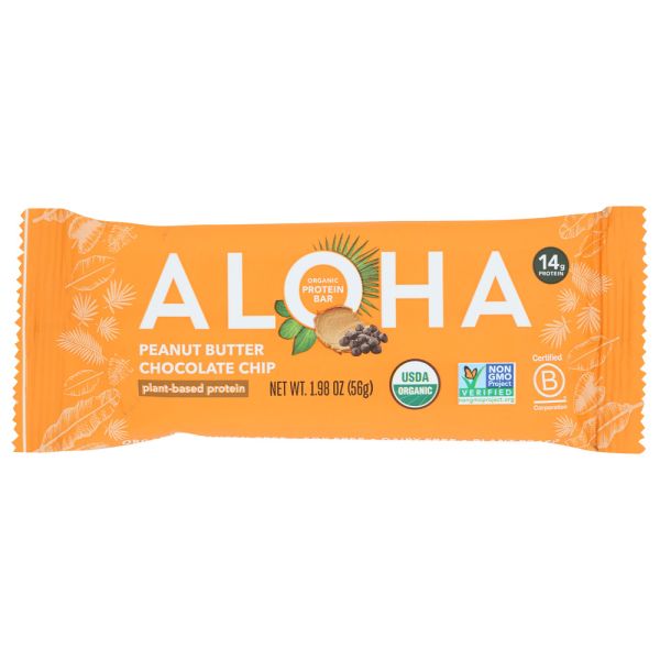 ALOHA: Peanut Butter Chocolate Chip Protein Bar, 1.98 oz
