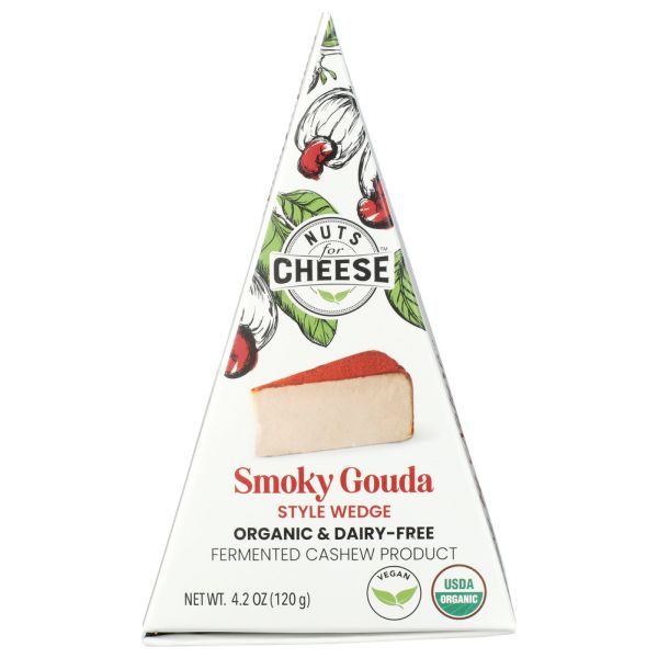 NUTS FOR CHEESE: Cheese Gouda Smoky Wedge, 4.2 oz