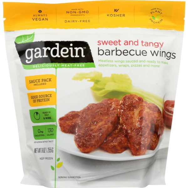 GARDEIN: Sweet and Tangy Barbecue Wings, 9 oz