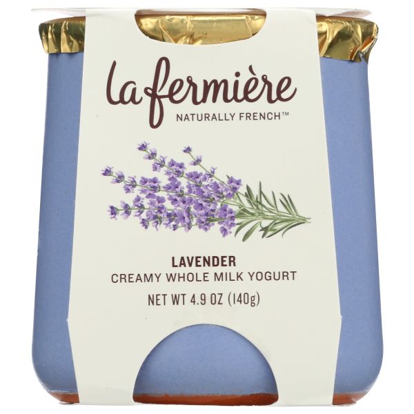 LA FERMIERE: Lavender Creamy Whole Milk Yogurt, 4.9 oz