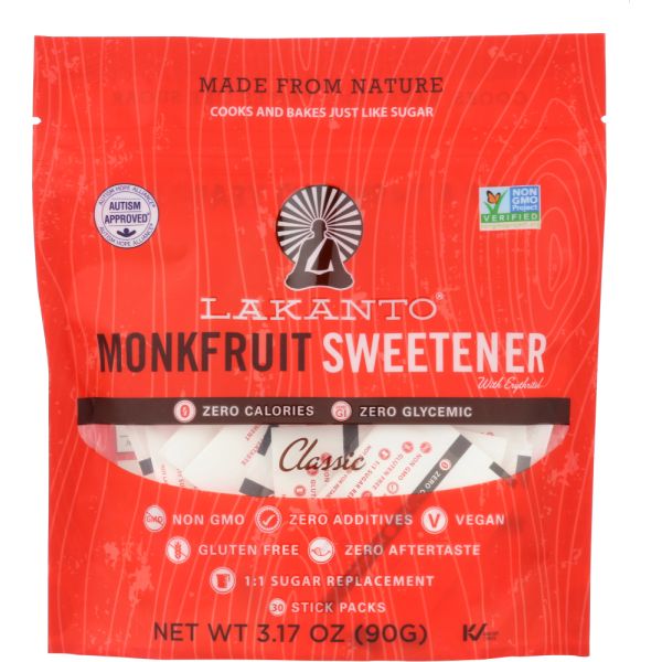 LAKANTO: Sweetener Stick Classic Fruit, 3.17 oz