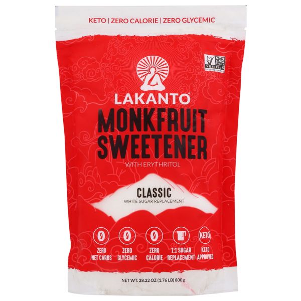 LAKANTO: Sweetener Classic Monkfruit, 28.22 oz
