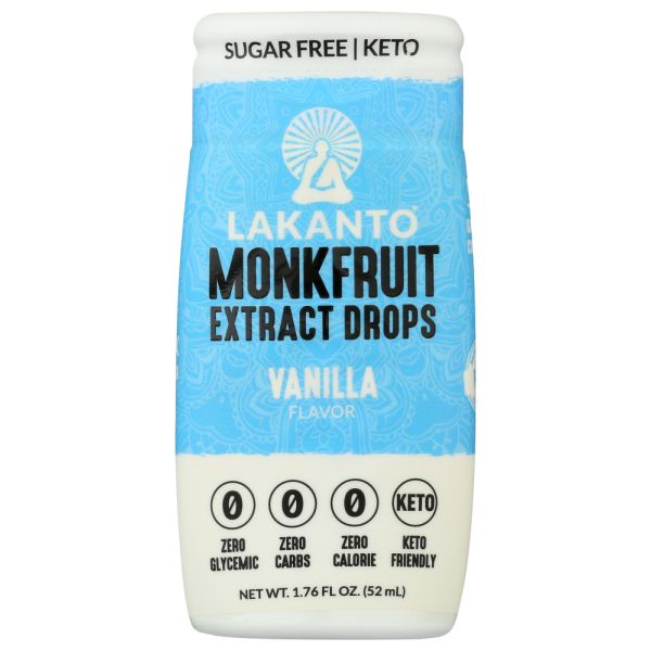 LAKANTO: Monk Fruit Vanilla Sweetener, 1.76 fo
