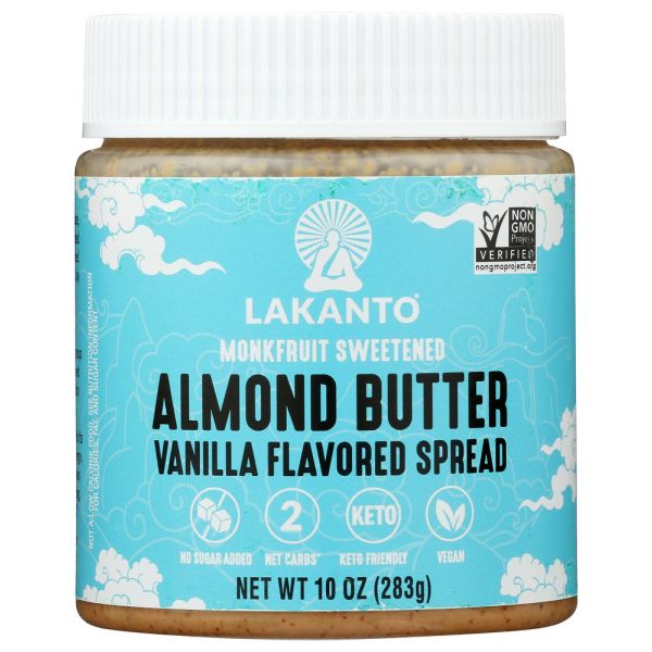 LAKANTO: Spread Vanilla Almond Butter, 10 oz