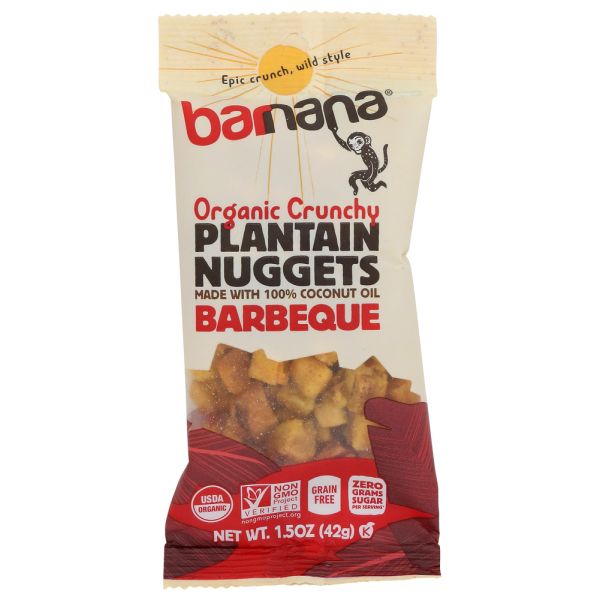 BARNANA: Nuggets Plantain Bbq Org, 1.5 OZ
