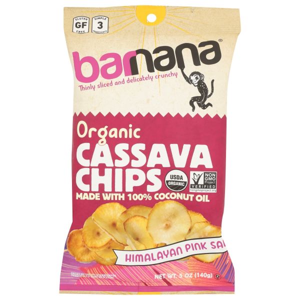 BARNANA: Cassava Chips Himalayan Pink Salt, 5 oz