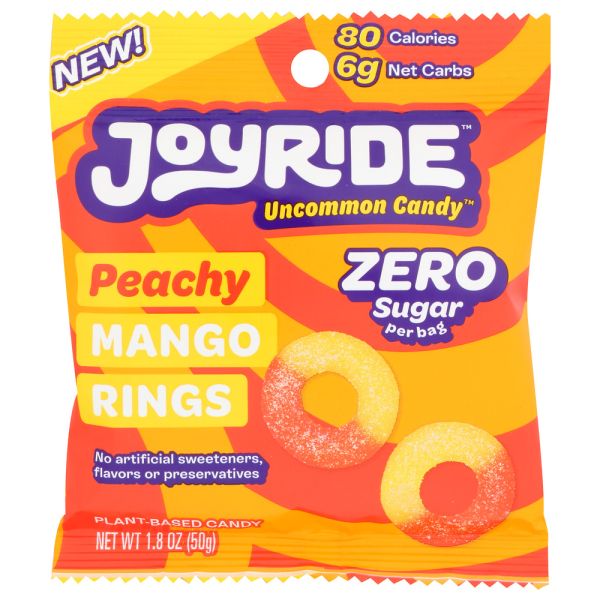 JOYRIDE: Rings Peachy Mango Zero S, 1.8 OZ