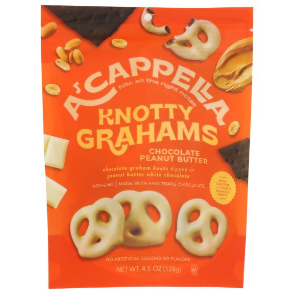 A CAPELLA: Chocolate Peanut Butter Knotty Grahams, 4.5 oz