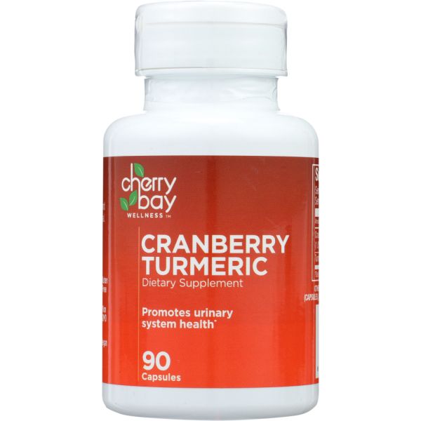 CHERRY BAY WELLNESS: Cranberry Turmeric Dietary Supplement, 90 cp