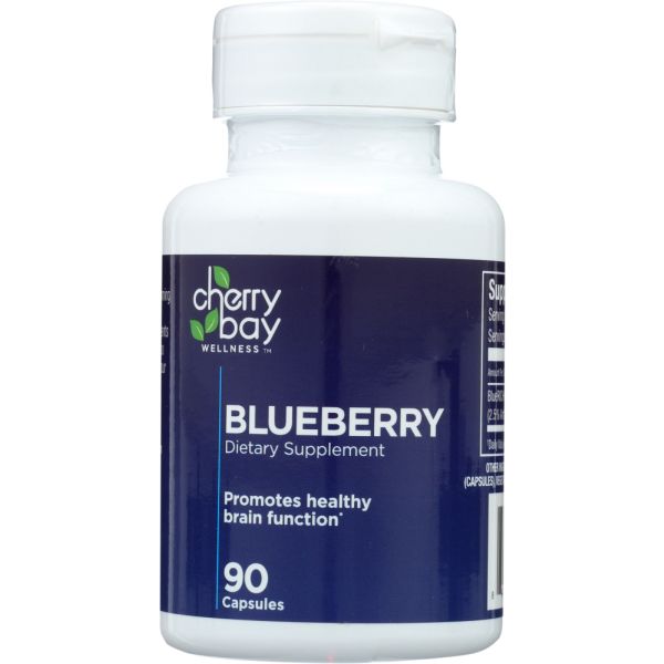 CHERRY BAY WELLNESS: Blueberry Dietary Supplement, 90 cp