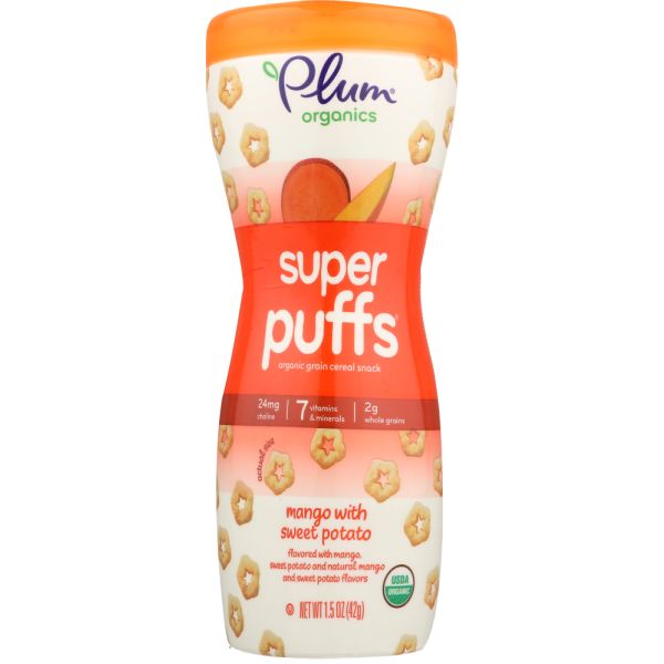 PLUM ORGANICS: Super Puffs Mango & Sweet Potato, 1.5 oz