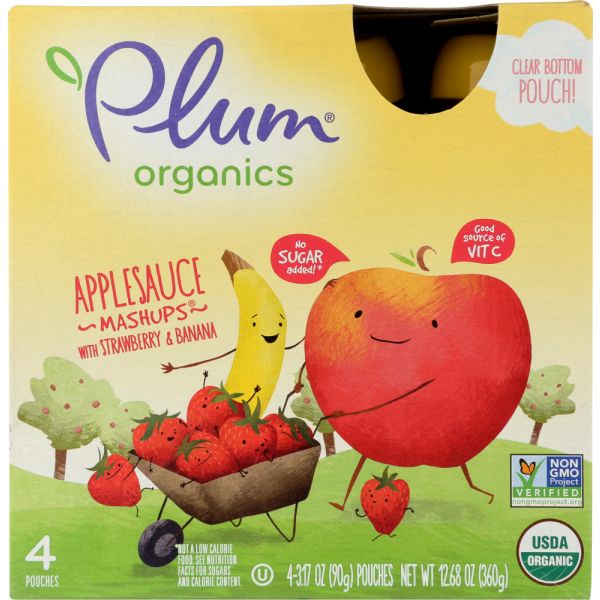PLUM ORGANICS: Applesauce Mashups, 12.68 oz