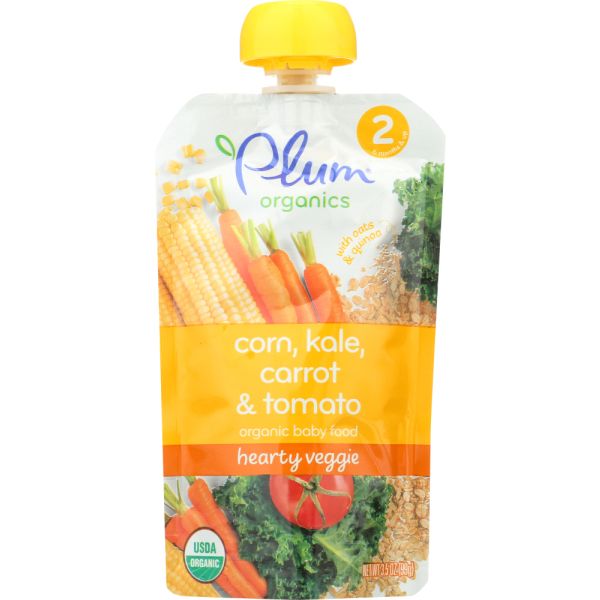 PLUM ORGANICS: Meal Veggie kale Sweet Corn Quinoa, 3.5 oz