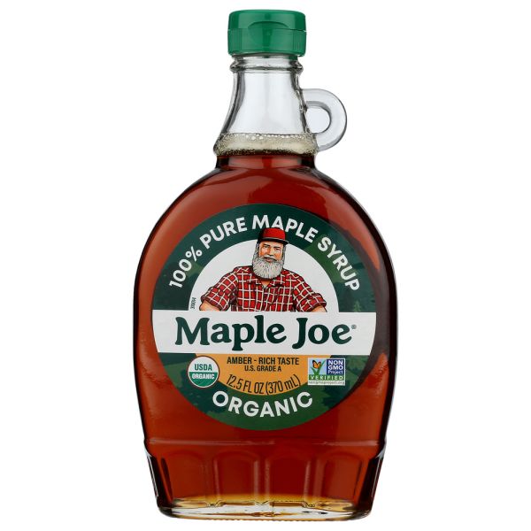MAPLE JOE: Organic Amber Maple Syrup, 12.5 fo