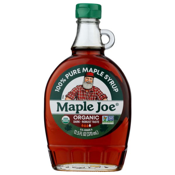MAPLE JOE: Organic Dark Maple Syrup, 12.5 fo