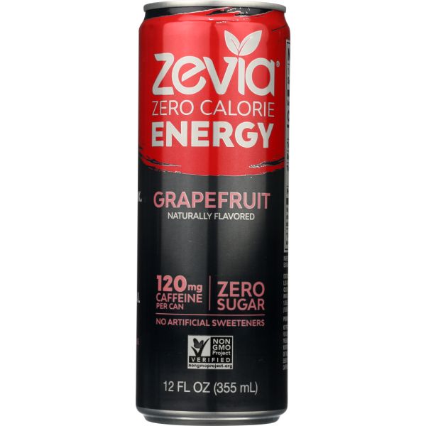ZEVIA: Energy Grapefruit Zero Calorie, 12 oz
