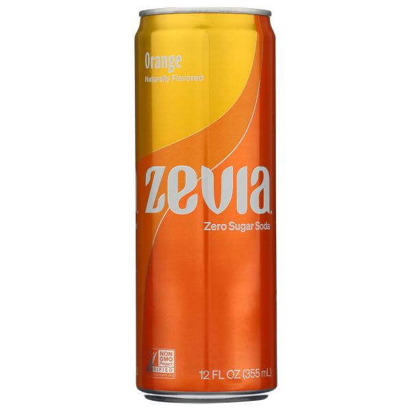 ZEVIA: Orange Soda, 12 fo