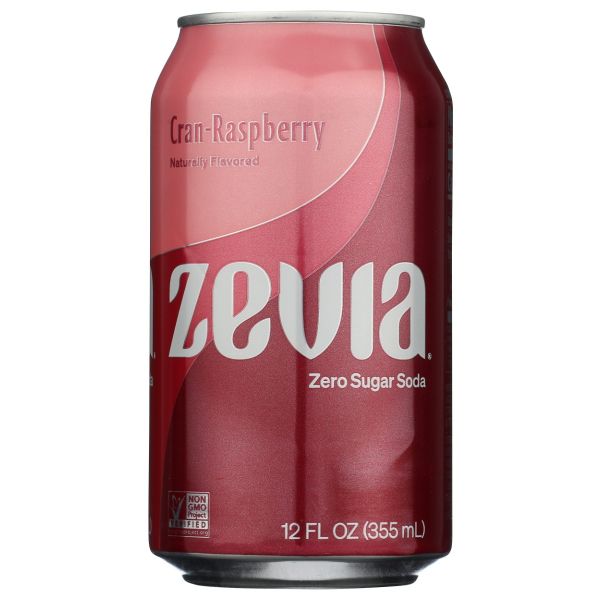 ZEVIA: Cran-Raspberry Zero Sugar Soda RTD 6pk, 72 fo
