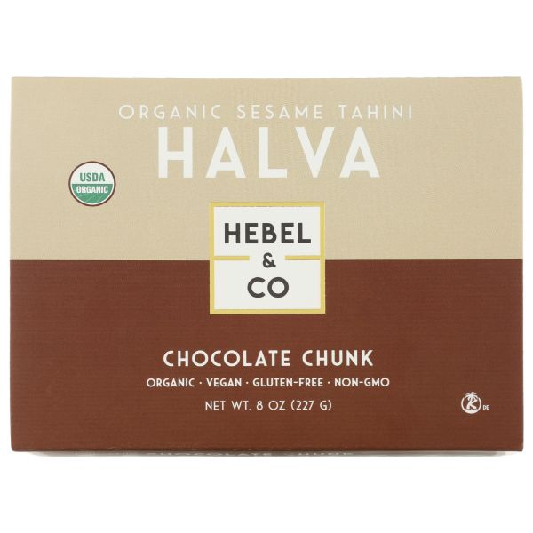 HEBEL AND CO: Organic Chocolate Chunk Halva, 8 oz