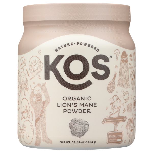 KOS: Organic Lions Mane Powder, 12.84 oz