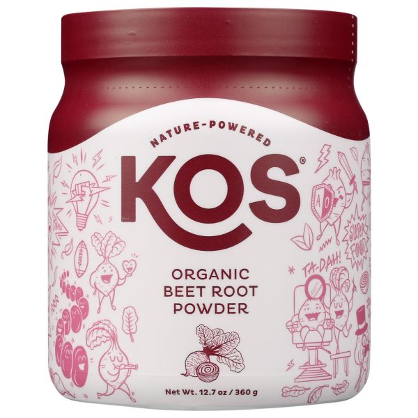 KOS: Organic Beet Root Powder, 12.7 oz