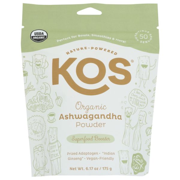KOS: Superfood Ashwagndha Pwd, 6.2 OZ