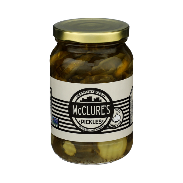 MCCLURES: Garlic Dill Slices Pickles, 16 oz