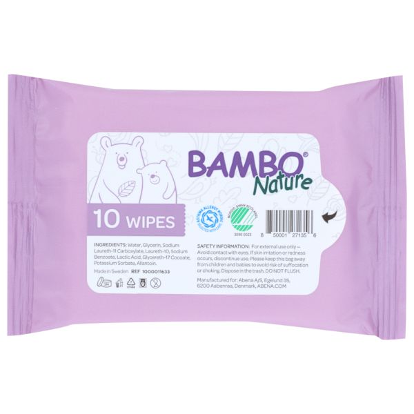 BAMBO NATURE: Wipe Wet Tidy Bottom, 10 pk
