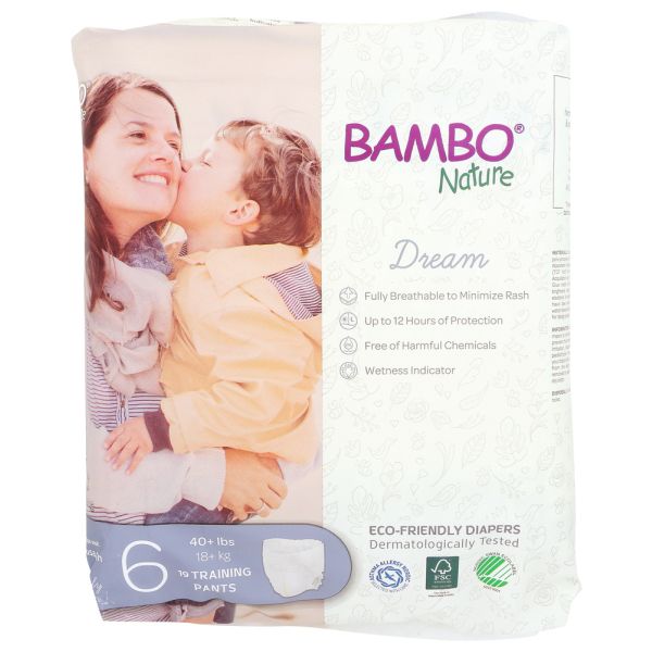 BAMBO NATURE: Dream Training Pants Size 6, 19 pk