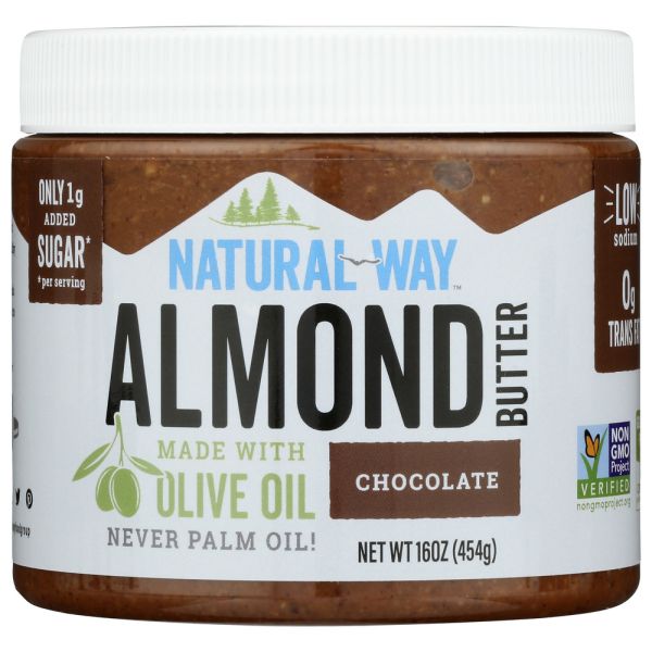 NATURAL WAY: Chocolate Almond Butter Olive Oil, 16 oz