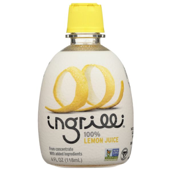 INGRILLI: 100 Percent Lemon Juice, 4 fo