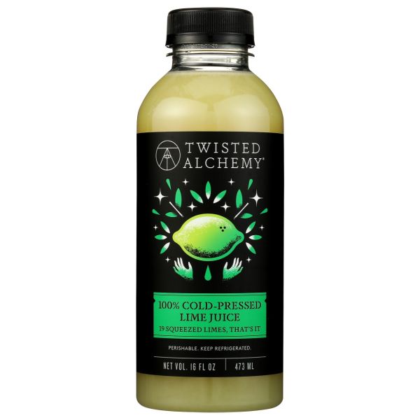 TWISTED ALCHEMY: 100 Percent Eureka Lemon Juice Cold Pressed, 16 fo