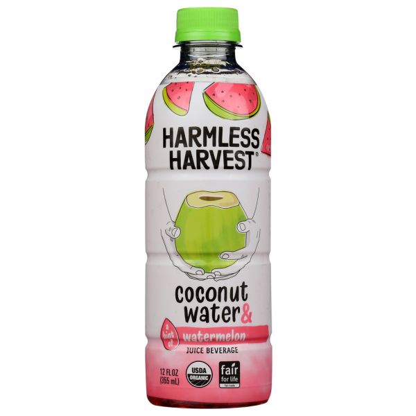 HARMLESS HARVEST: Watermelon Coconut Water, 12 oz