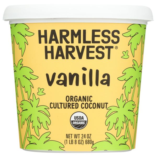 HARMLESS HARVEST: Dairy Free Yogurt Alternative Vanilla, 24 fo