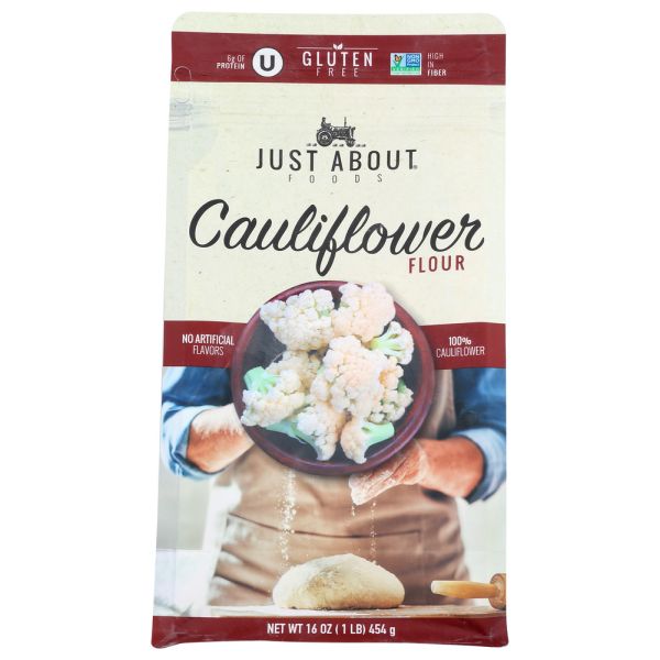 JUST ABOUT FOODS: Cauliflower Flour, 1 lb