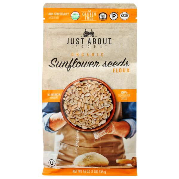 JUST ABOUT FOODS: Organic Sunflower Seeds Flour, 1 lb