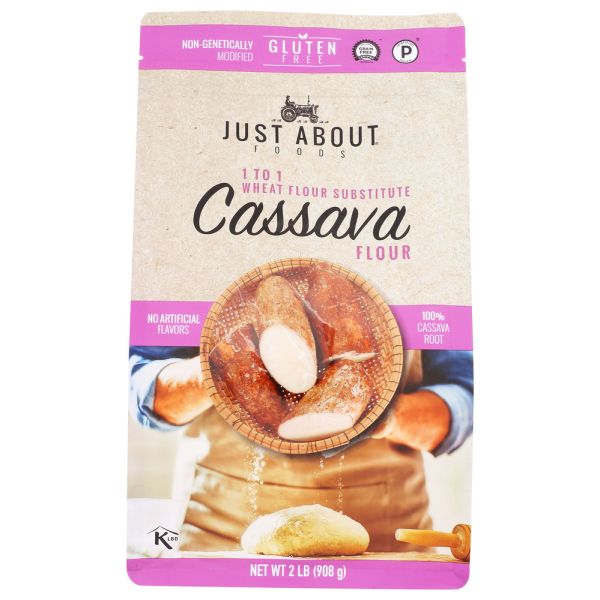 JUST ABOUT FOODS: Cassava Flour, 2 lb