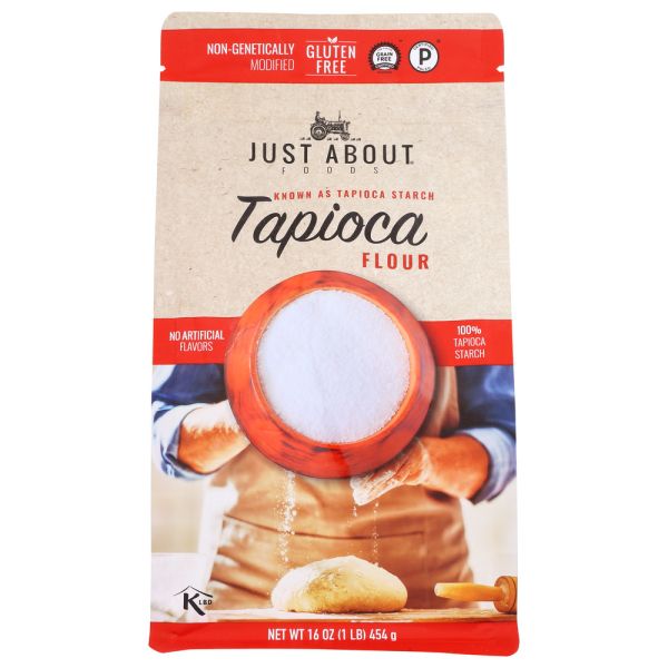 JUST ABOUT FOODS: Tapioca Flour, 1 lb
