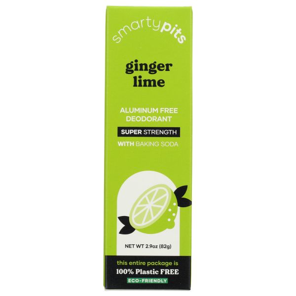 SMARTYPITS: Ginger Lime Super Strength Formula, 2.9 oz