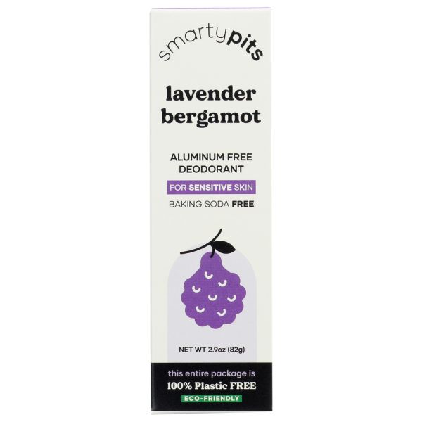 SMARTYPITS: Lavender Bergamot Sensitive Skin Formula, 2.9 oz