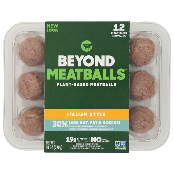 BEYOND MEAT: Beyond Meatballs Italian Style Plant Based Meatballs, 10 oz