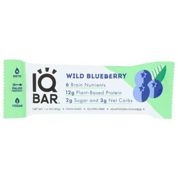 IQ BAR: Wild Blueberry Bar, 1.6 oz