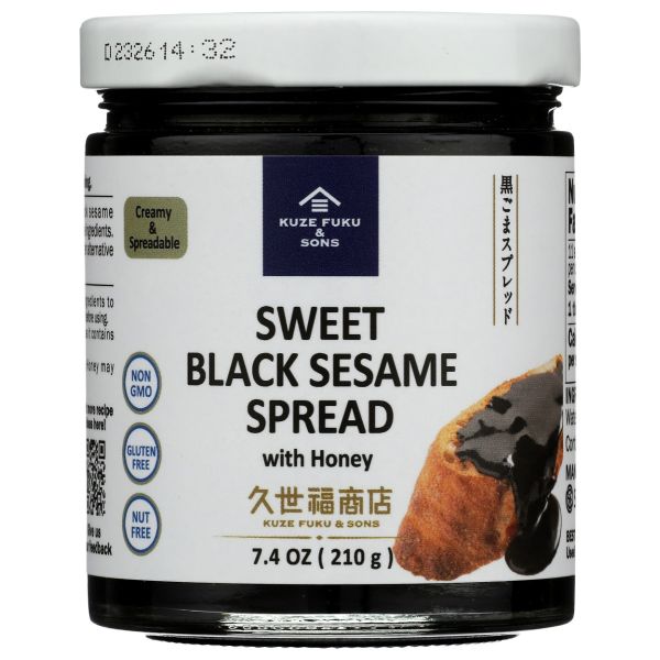 KUZE FUKU AND SONS: Sweet Black Sesame Spread with Honey, 7.4oz