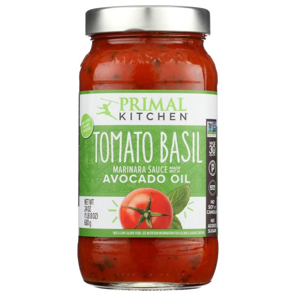 PRIMAL KITCHEN: Tomato Basil Marinara Sauce, 24 oz