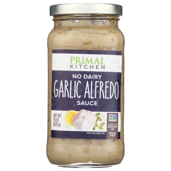PRIMAL KITCHEN: No Dairy Garlic Alfredo Sauce, 15.5 oz