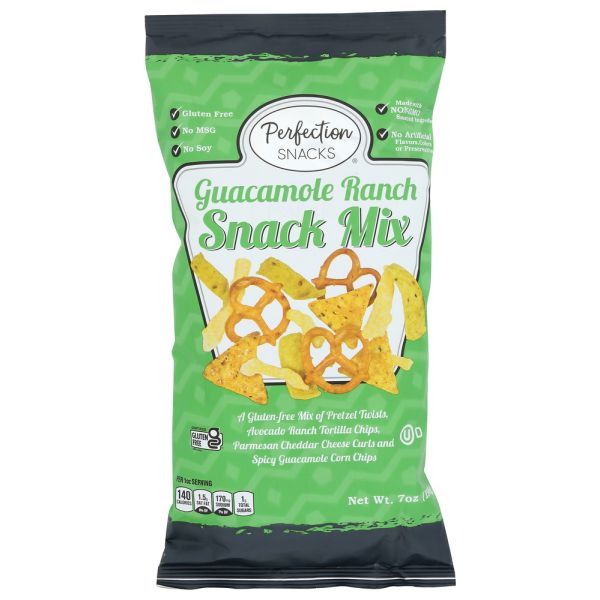 PERFECTION SNACKS: Guacamole Ranch Snack Mix Gluten Free, 7 oz